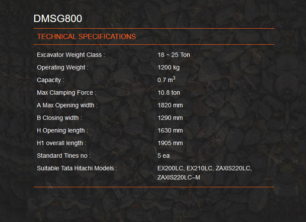 DMSG800 new tata hitachi backhoe loader
